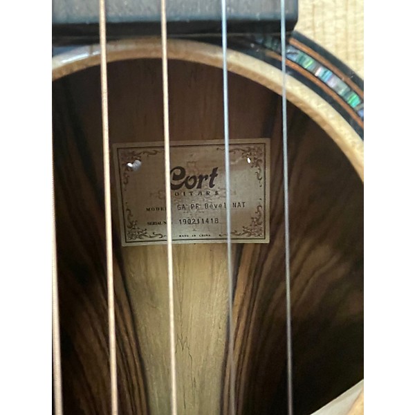 Used Cort GA PF BEVEL Natural Acoustic Electric Guitar