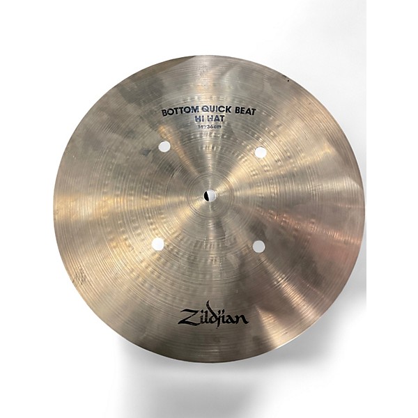 Used Zildjian 14in Quick Beat Hi Hat Bottom Cymbal