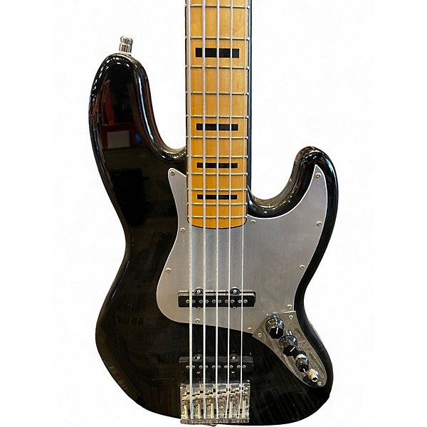 Used Squier 5 STRING STANDARD JAZZ BASS BLACK Electric Bass Guitar
