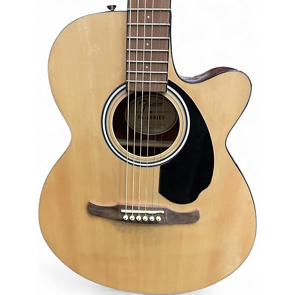 Used Fender FA135CE Concert Natural Acoustic Electric Guitar
