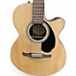 Used Fender FA135CE Concert Natural Acoustic Electric Guitar