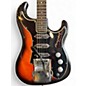 Vintage 1960s Burns Ampeg Jazz Guitar Split Sound 2 Tone Sunburst Solid Body Electric Guitar