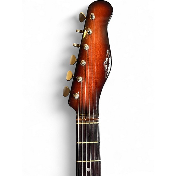 Vintage 1960s Burns Ampeg Jazz Guitar Split Sound 2 Tone Sunburst Solid Body Electric Guitar