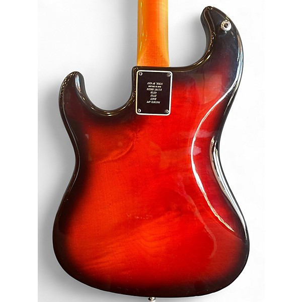 Vintage 1960s Burns Ampeg Jazz Guitar Split Sound 2 Tone Sunburst Solid Body Electric Guitar