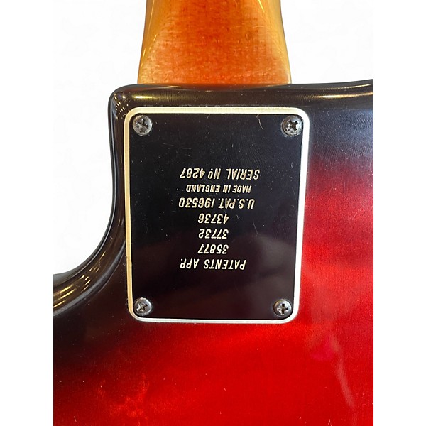 Vintage 1960s Burns Ampeg Jazz Guitar Split Sound 2 Tone Sunburst Solid Body Electric Guitar