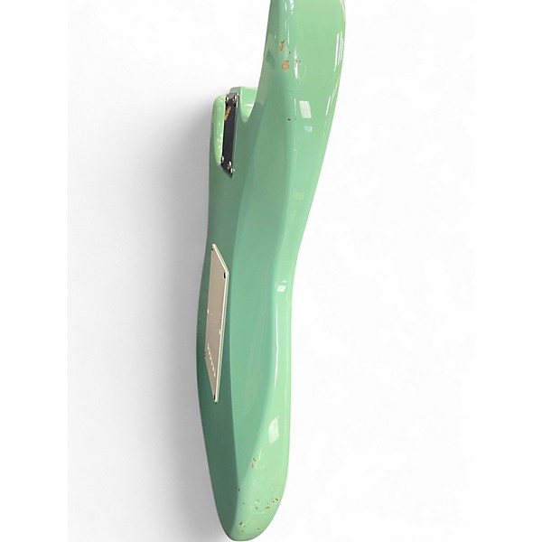 Used Squier Affinity Stratocaster Surf Green Solid Body Electric Guitar