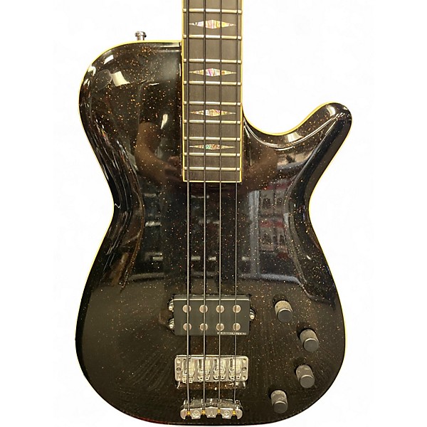 Used Gmp PAWN SHOP BLACK GOLD FLAKE Electric Bass Guitar