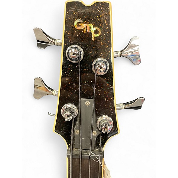 Used Gmp PAWN SHOP BLACK GOLD FLAKE Electric Bass Guitar
