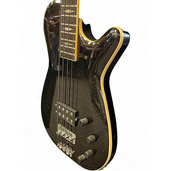 Used Gmp PAWN SHOP BLACK GOLD FLAKE Electric Bass Guitar