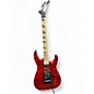 Used Jackson JS34Q Dinky Red with Black Bevels Solid Body Electric Guitar thumbnail