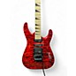 Used Jackson JS34Q Dinky Red with Black Bevels Solid Body Electric Guitar