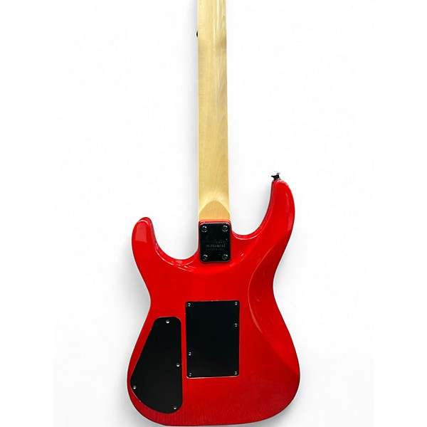 Used Jackson JS34Q Dinky Red with Black Bevels Solid Body Electric Guitar