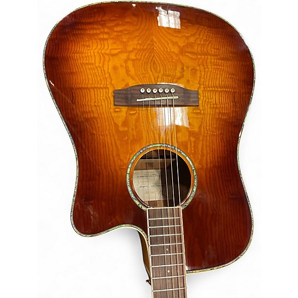 Used Takamine EG333C Natural Acoustic Electric Guitar