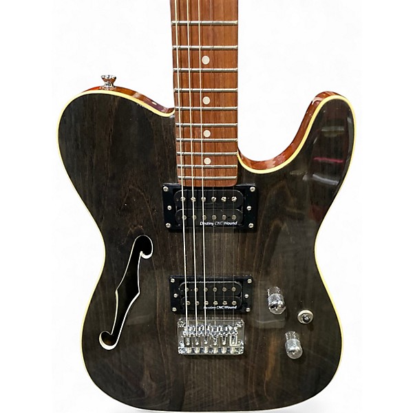 Used Iyy ITF-350 Ebony Grain Hollow Body Electric Guitar