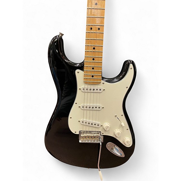 Used Fender Standard Stratocaster Black Solid Body Electric Guitar