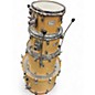 Used Yamaha 4 Piece Tour Custom NATURAL Drum Kit