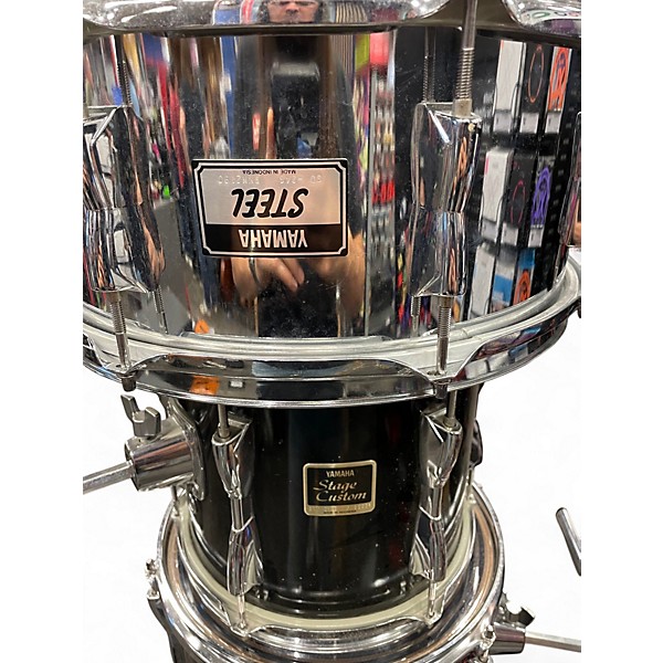 Used Yamaha 5 Piece Stage Custom BLACK Drum Kit