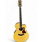 Used Taylor 214CE Deluxe Natural Acoustic Electric Guitar thumbnail