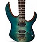 Used 2024 Ibanez RG421PB GREEN BURL Solid Body Electric Guitar