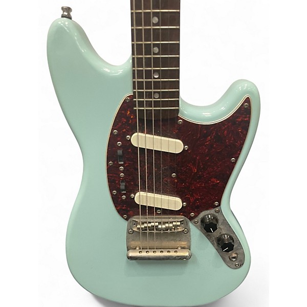 Used Squier Classic Vibe 60s Mustang Daphne Blue Solid Body Electric Guitar