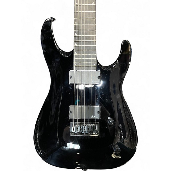 Used Jackson JS22-7 Dinky 7 String Black Solid Body Electric Guitar