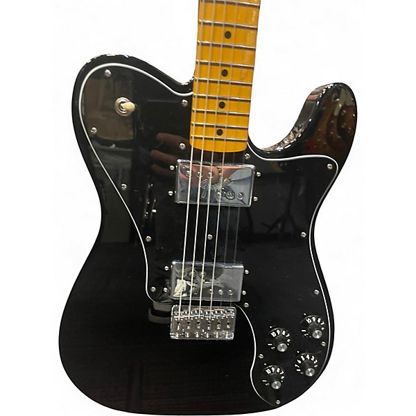 Used Fender AMERICAN VINTAGE II 1975 TELECASTER DELUXE Black Solid Body Electric Guitar