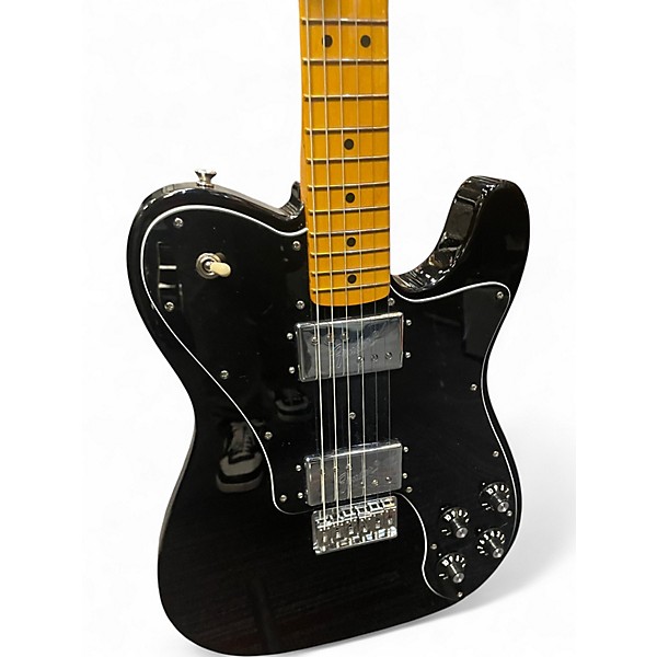 Used Fender AMERICAN VINTAGE II 1975 TELECASTER DELUXE Black Solid Body Electric Guitar