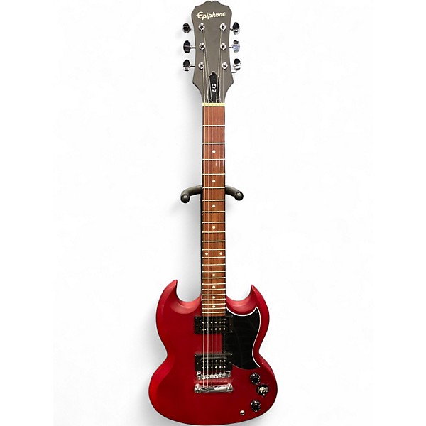 Used Epiphone SG Flat Red Solid Body Electric Guitar