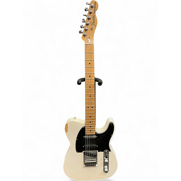 Used Fender Deluxe Nashville Telecaster Cream Solid Body Electric Guitar