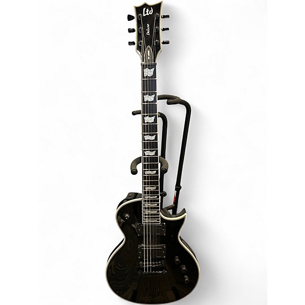 Used ESP EC1000 Deluxe Black Solid Body Electric Guitar