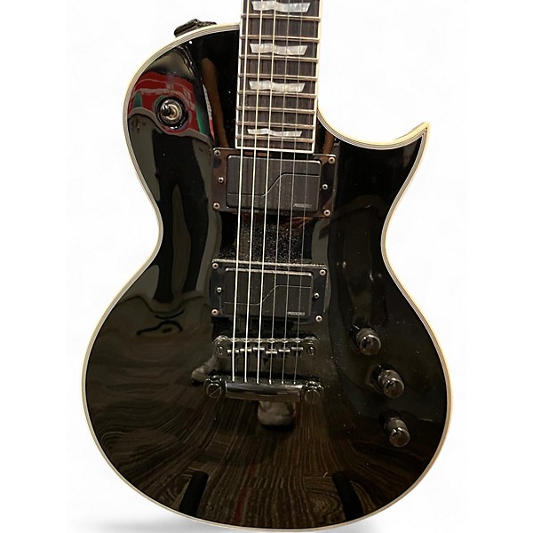 Used ESP EC1000 Deluxe Black Solid Body Electric Guitar