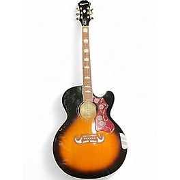 Used Epiphone J-200EC STUDIO Vintage Sunburst Acoustic Electric Guitar