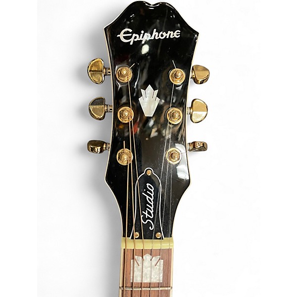 Used Epiphone J-200EC STUDIO Vintage Sunburst Acoustic Electric Guitar