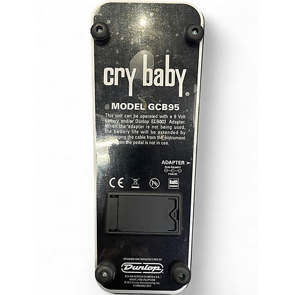 Used Dunlop GCB95 Original Crybaby Wah Effect Pedal