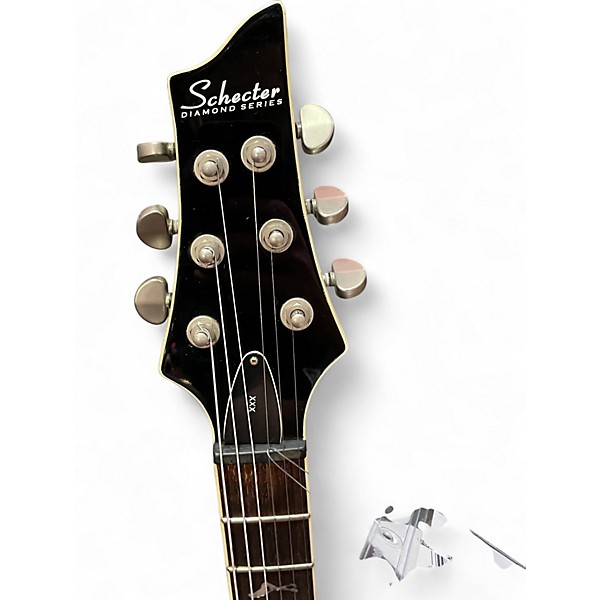 Used Schecter Guitar Research DIAMOND SERIES C1 XXX Gloss Black Solid Body Electric Guitar