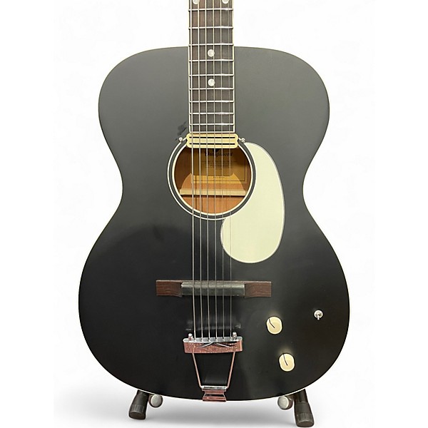Used Orangewood Juniper II Baritone BK Live Black and White Acoustic Electric Guitar