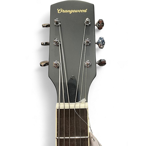 Used Orangewood Juniper II Baritone BK Live Black and White Acoustic Electric Guitar