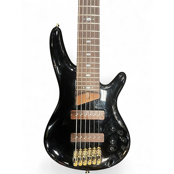 Used Ibanez SR3506 PRESTIGE Black Electric Bass Guitar