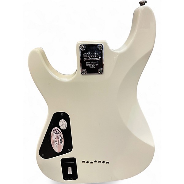 Used Schecter Guitar Research Demon 7 String Olympic White Solid Body Electric Guitar