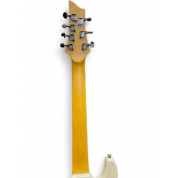 Used Schecter Guitar Research Demon 7 String Olympic White Solid Body Electric Guitar