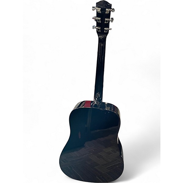 Used Fender CD60 Dreadnought Black Acoustic Guitar