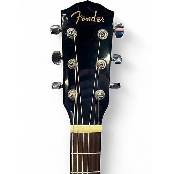 Used Fender CD60 Dreadnought Black Acoustic Guitar