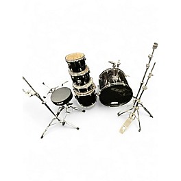 Used SPL 5 Piece Poplar Black Drum Kit