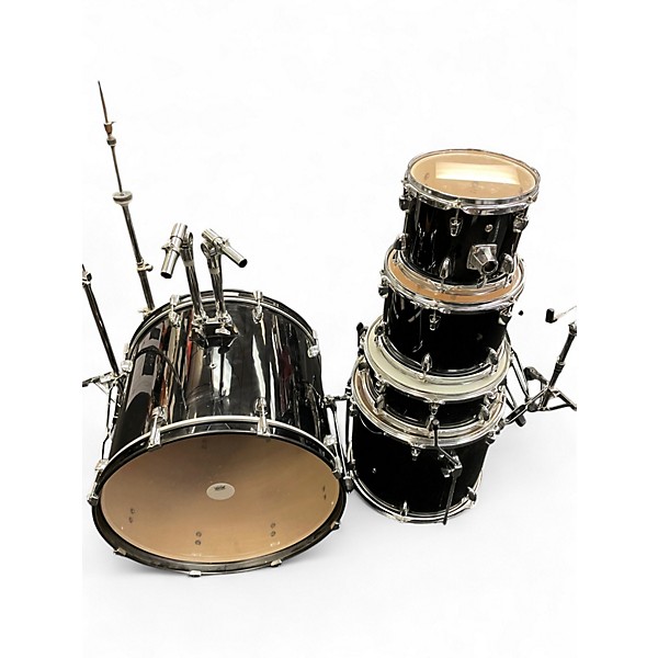 Used SPL 5 Piece Poplar Black Drum Kit