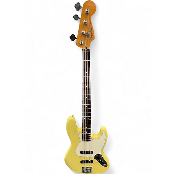 Used Fender Player II Jazz Bass Yellow Electric Bass Guitar