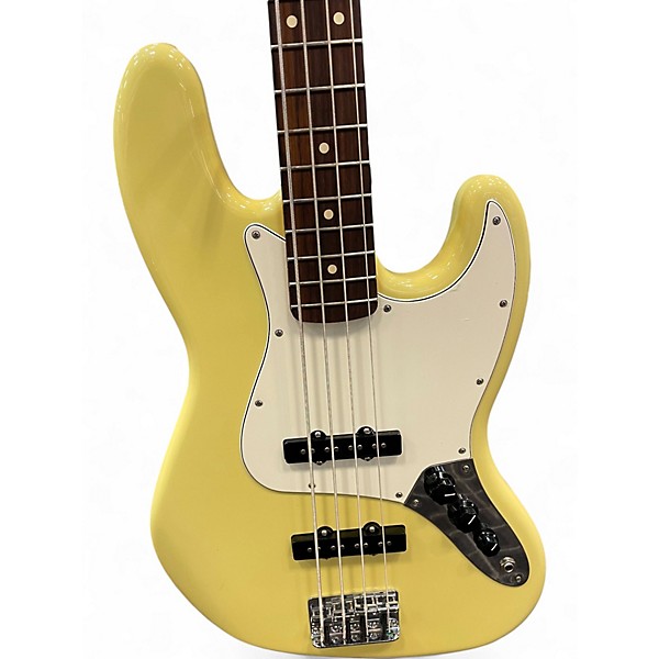 Used Fender Player II Jazz Bass Yellow Electric Bass Guitar