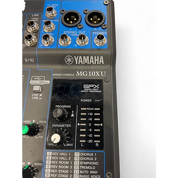 Used Yamaha MG10XU 10 Channel Mixer with Effects Unpowered Mixer