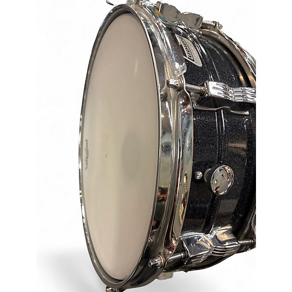 Used Ludwig 5.5X14 Acrolite Snare Black Sparkle Drum