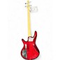 Used Ibanez GIO SOUNDGEAR Crimson Red Trans Electric Bass Guitar
