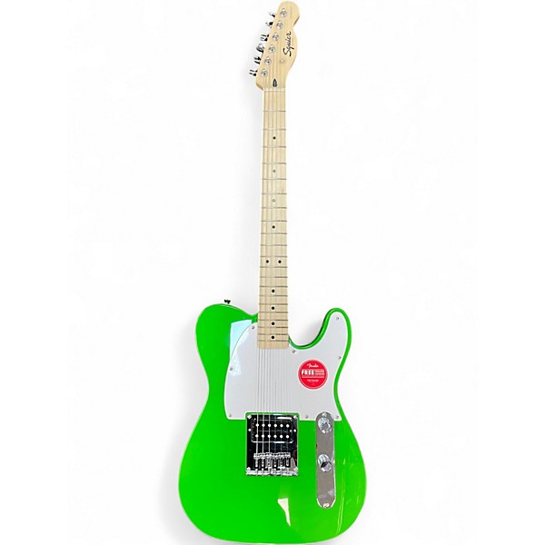 Used Squier SONIC ESQUIRE H LIME GREEN Solid Body Electric Guitar